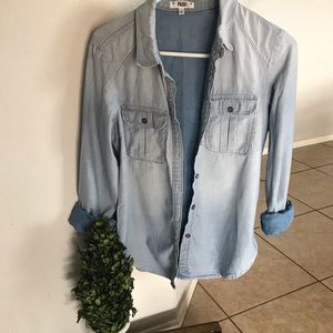 Jean cardigan!